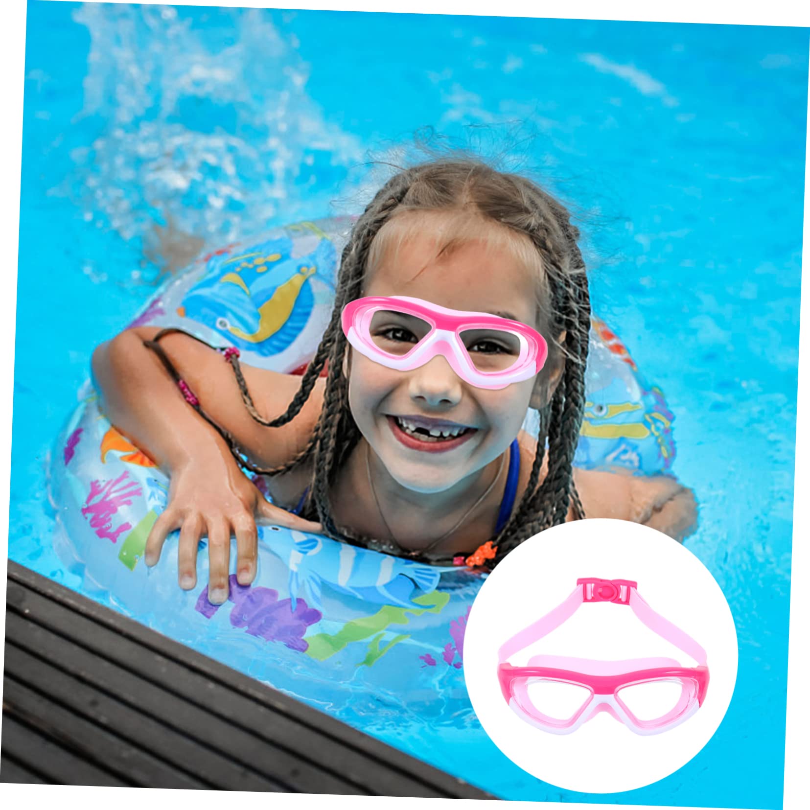 Yardwe 3st Taucherbrille Schwimmbrille Im Meer Jugendliche Schwimmbrille Trainingsgeräte Schwimmen Optische Brille Mit Großem Rahmen Fitnessgeräte Gläser Kind Anti Nebel Stk