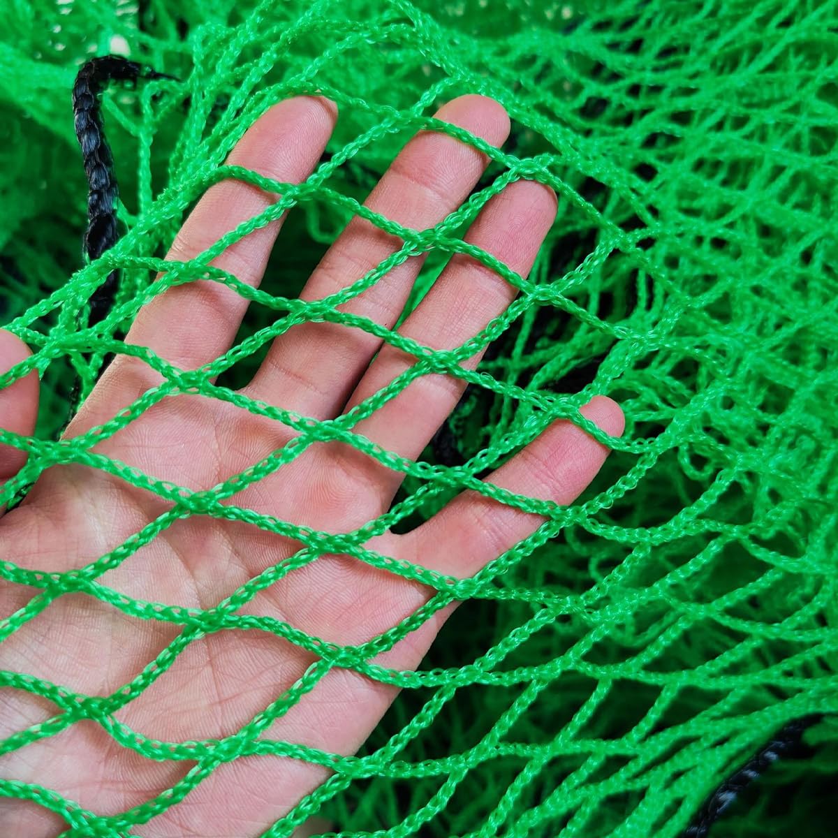 Siatka do ćwiczeń golfowych, wytrzymała siatka, lina sportowa, bariera, siatka treningowa, akcesoria do ćwiczeń golfowych, 3x3 metry (zielona)