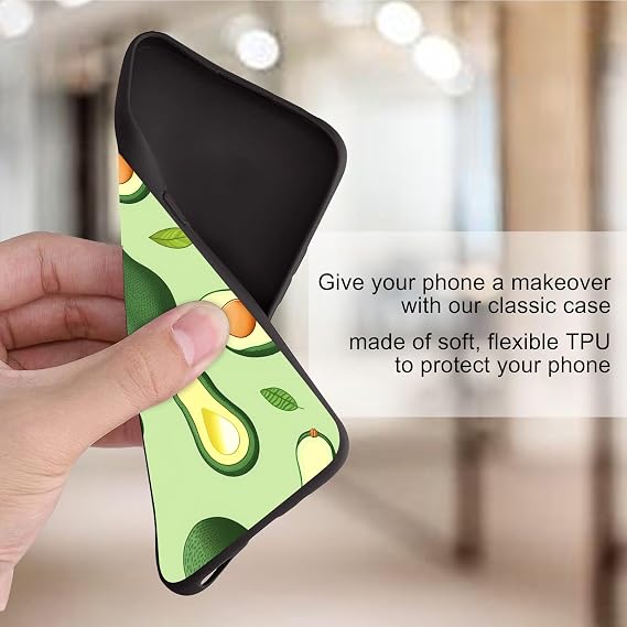 Case for Samsung Galaxy A15 5G Phone Case,for Galaxy A15 5G Case,Slim Anti-Scratch Shockproof Durable Black Silicone Protective Cover Case for Samsung A15 5G,Green Avocado