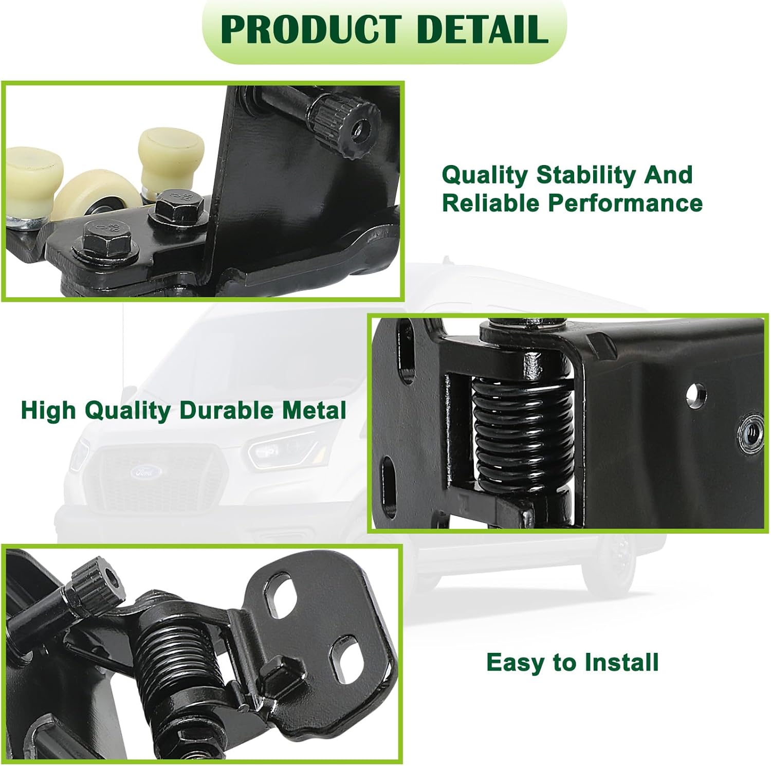 Right Passenger Side Sliding Door Roller Without Power Sliding Compatible with 2020-2023 Ford Transit 150 250 350 350HD Replaces KK3Z-1525028-V