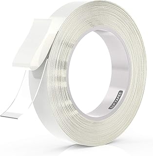 LLPT Double Sided Tape Clear Acrylic Strong Mounting Tape 3/4 Inch x 120 Inch Multiple Sizes Residue Free Waterproof Outdoor Indoor Adhesive for Nail Box Home Deco and DIY(WA053)