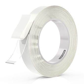 LLPT Double Sided Tape Clear Acrylic Strong Mounting Tape, 3/4" x 120 Inch | Strong Adhesive, Removable, Residue Free, Waterproof & Weatherproof for Nail Box Home Deco and DIY Outdoor Indoor Use
