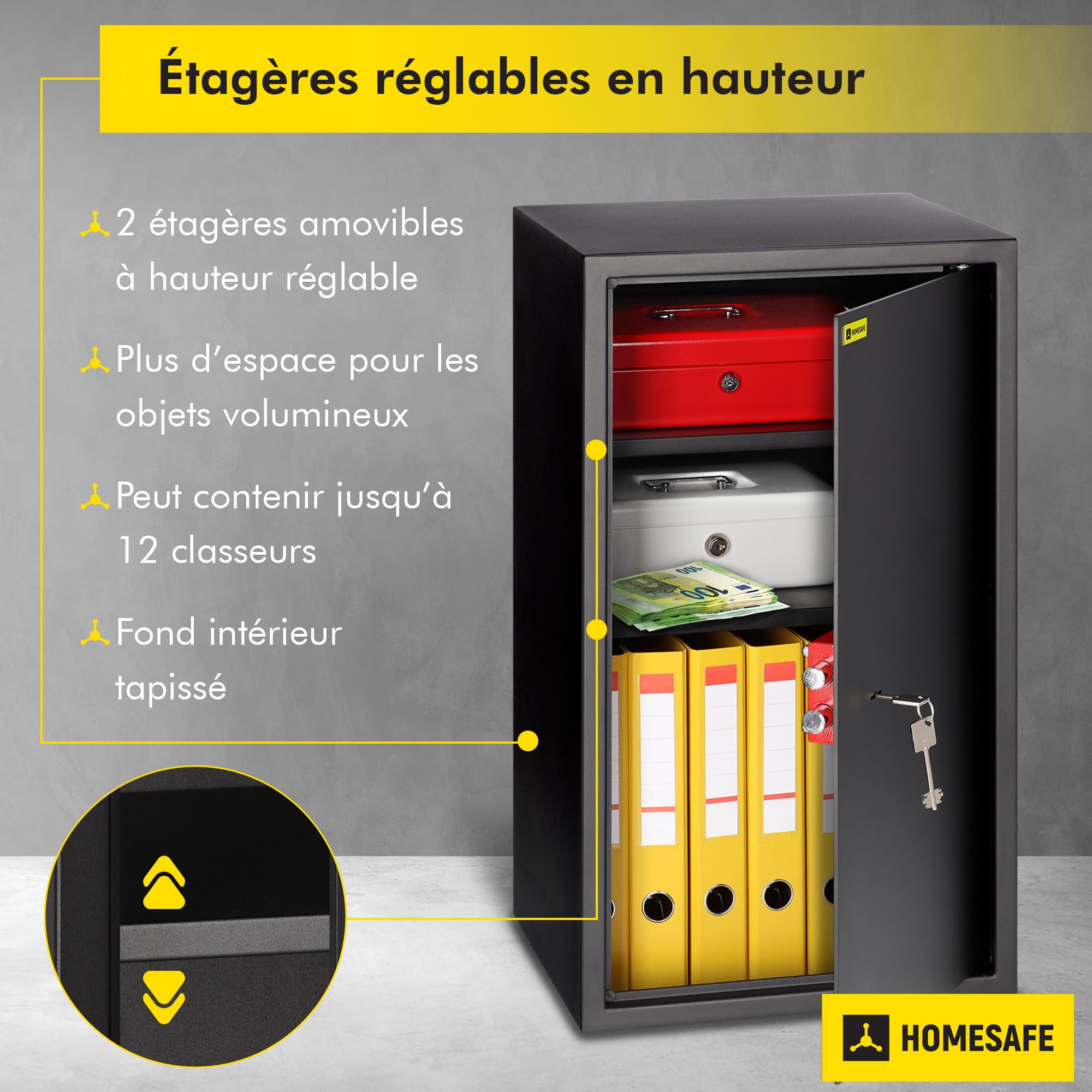 Coffre-fort à Clés Caisses à Monnaie Portables Avec Code à 4 Chiffres Boite De Securite Securite Outdoor Camping Sur La Plage