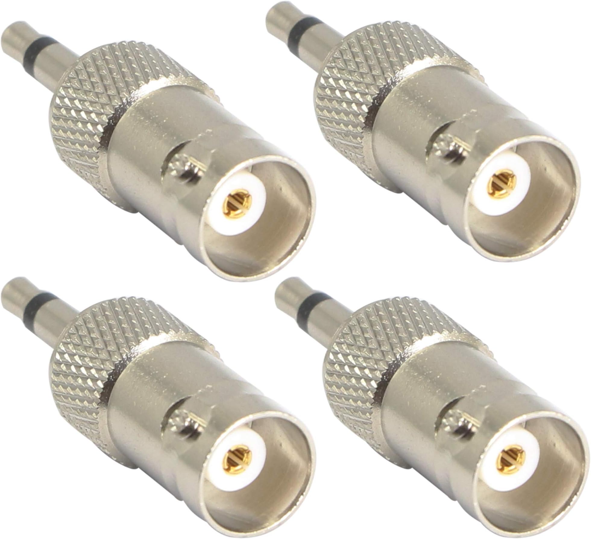 BNC to 3.5mm Mono Adapter (4 PACK)