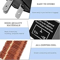 Vista 4 de Relé intermitente electrónico de 3 pines CF13 EP34, relé intermitente LED CF-3 con función de velocidad ajustable, relé intermitente de señal