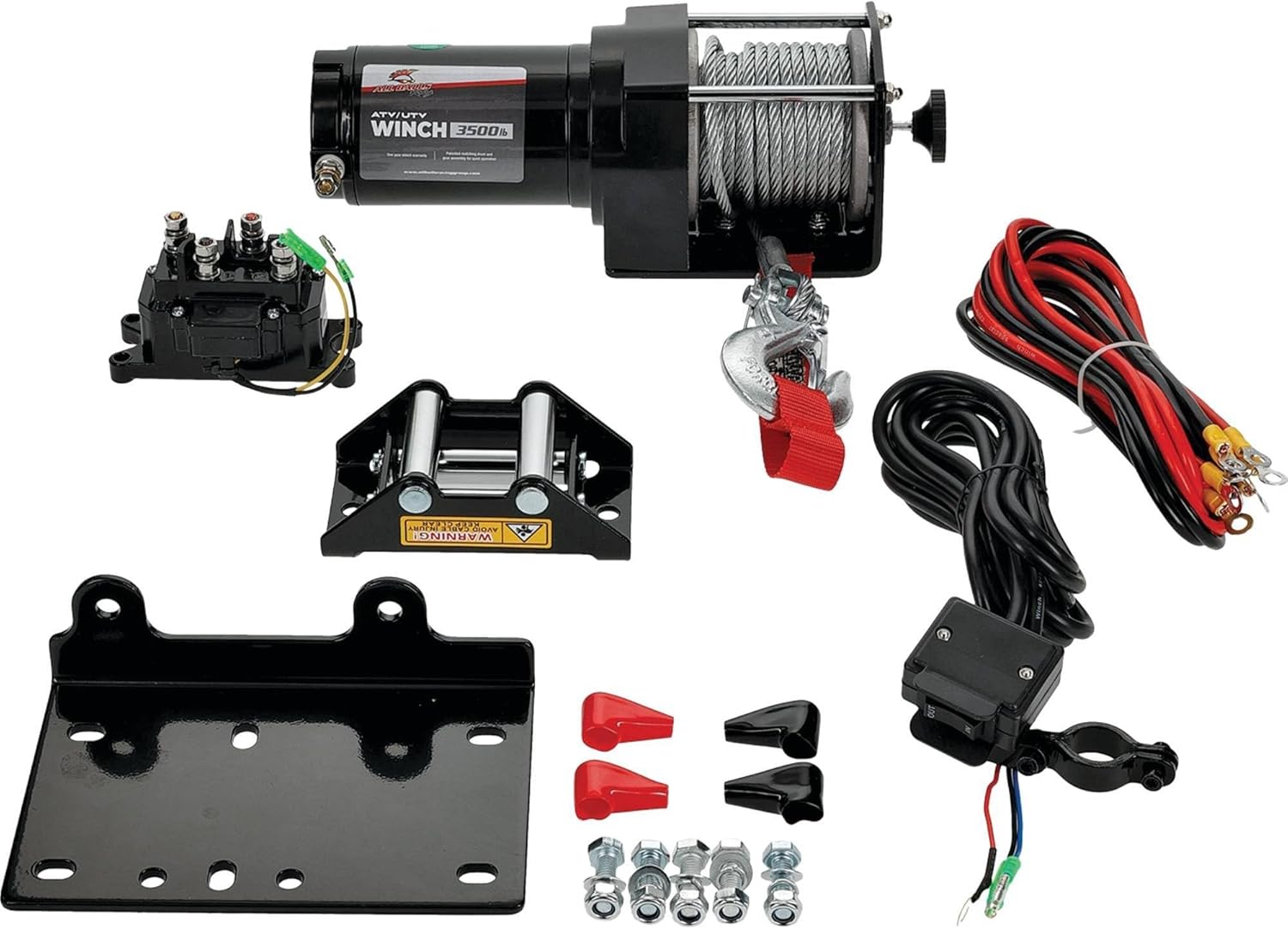 DB Electrical 431-01022 3500LB 2-Bolt Winch