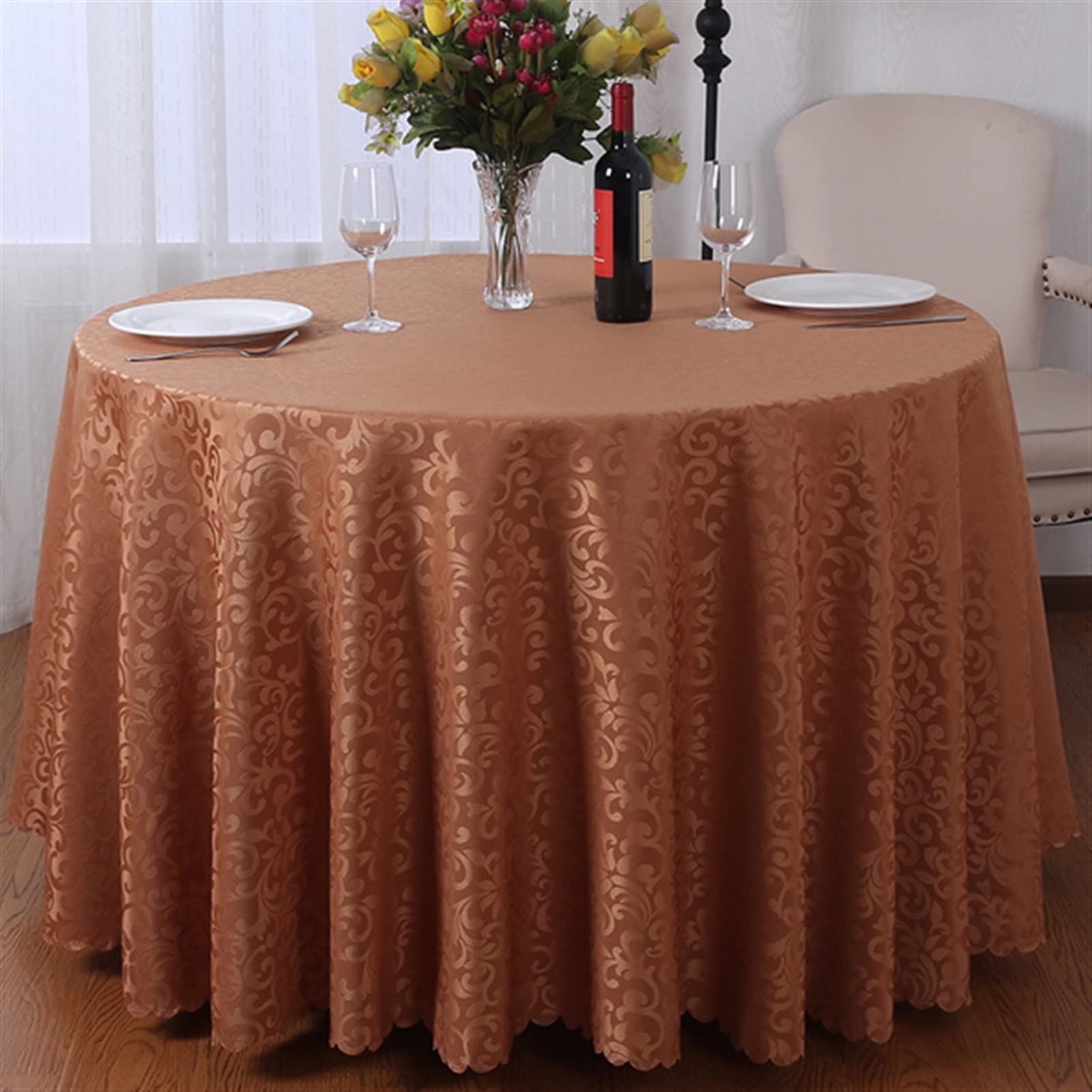 Décoration de table de mariage ronde 180cm pour célébrer vos réceptions et banquets