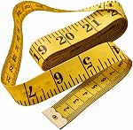 Body Measuring Tape, 1.5m Dual Sided Tape Measure for Body Measuring, Soft Measuring Tape Ruler for Cloth Fabric Tailor and Sewing, Yellow