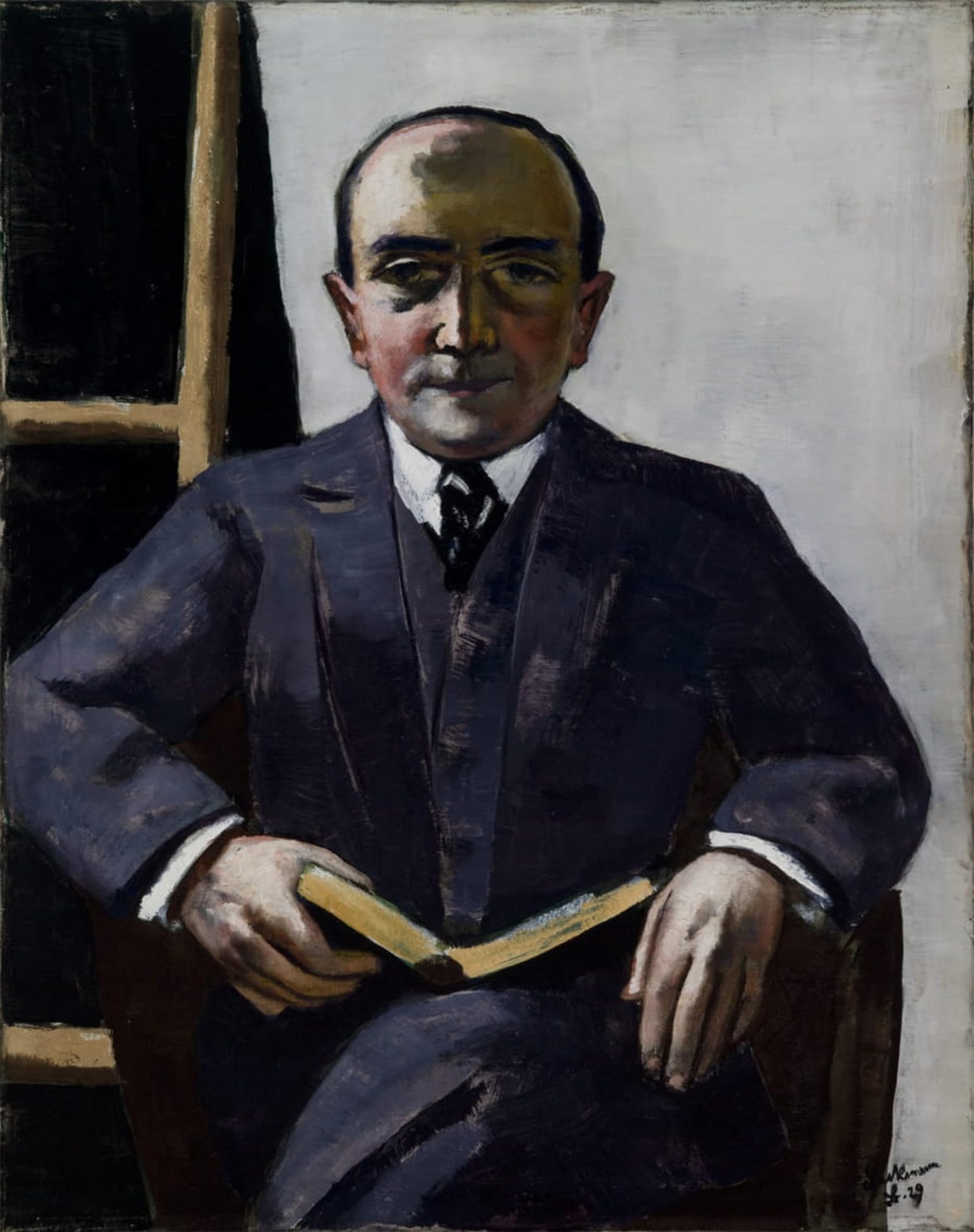 SERENDIPITP Abstract Painting Mural Print Picture Wall Decor Painting Portrait of Curt Glaser by Max Beckmann Vintage Wall Artwork for Home Decor 60x90cm