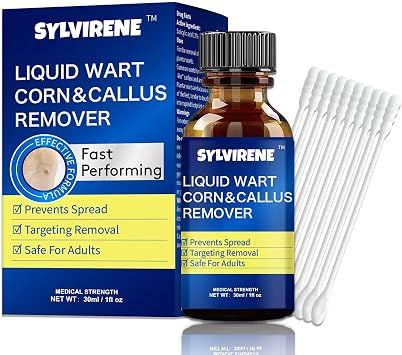 Wart Remover Liquid,17% Salicylic Acid,Quick Removal,Rapid-Acting,wart Remover Freeze Off for Common Warts,Corns and calluses