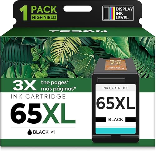 65XL Cartucho de tinta remanufacturado negro para impresora HP Ink 65 65XL para impresora DeskJet 3755 3752 3720 3722 3723 3758 2652 2655 2622 2624