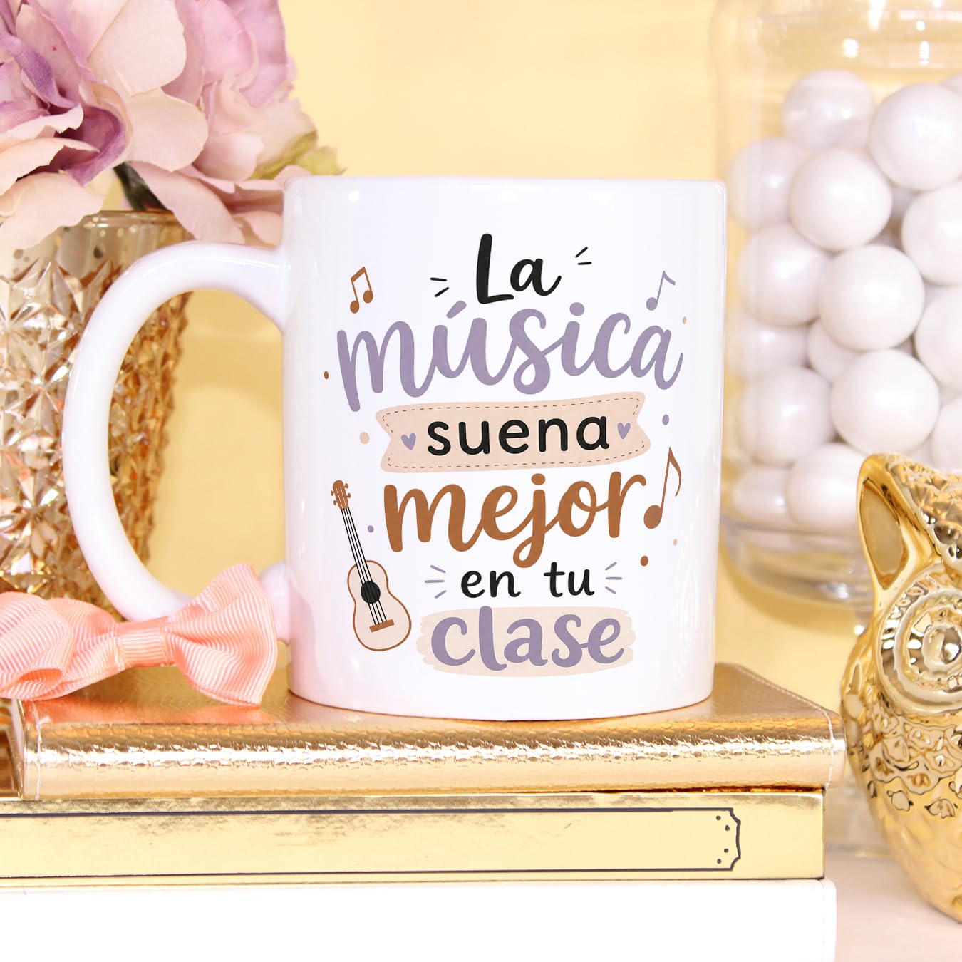 MUGFFINS taza profesora regalo música 330 Ml 11 oz cerámica resistente