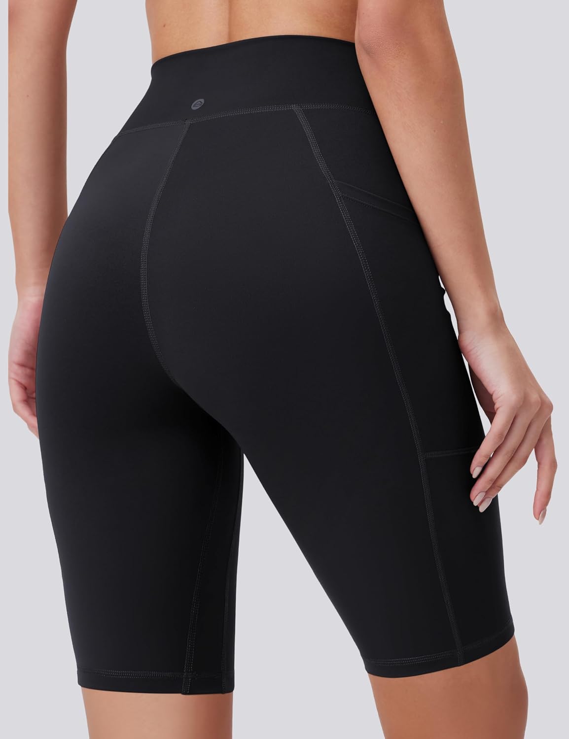 ENERBLOOM Biker Shorts Women with Pockets 4"/6"/8"/10" Spandex Workout Shorts Lightweight for Summer Cycling Running Yoga Gym