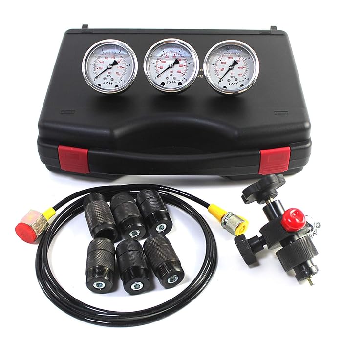 Buy SINOCMP Hydraulic Pressure Gauge Test Kit Hydraulic Nitrogen