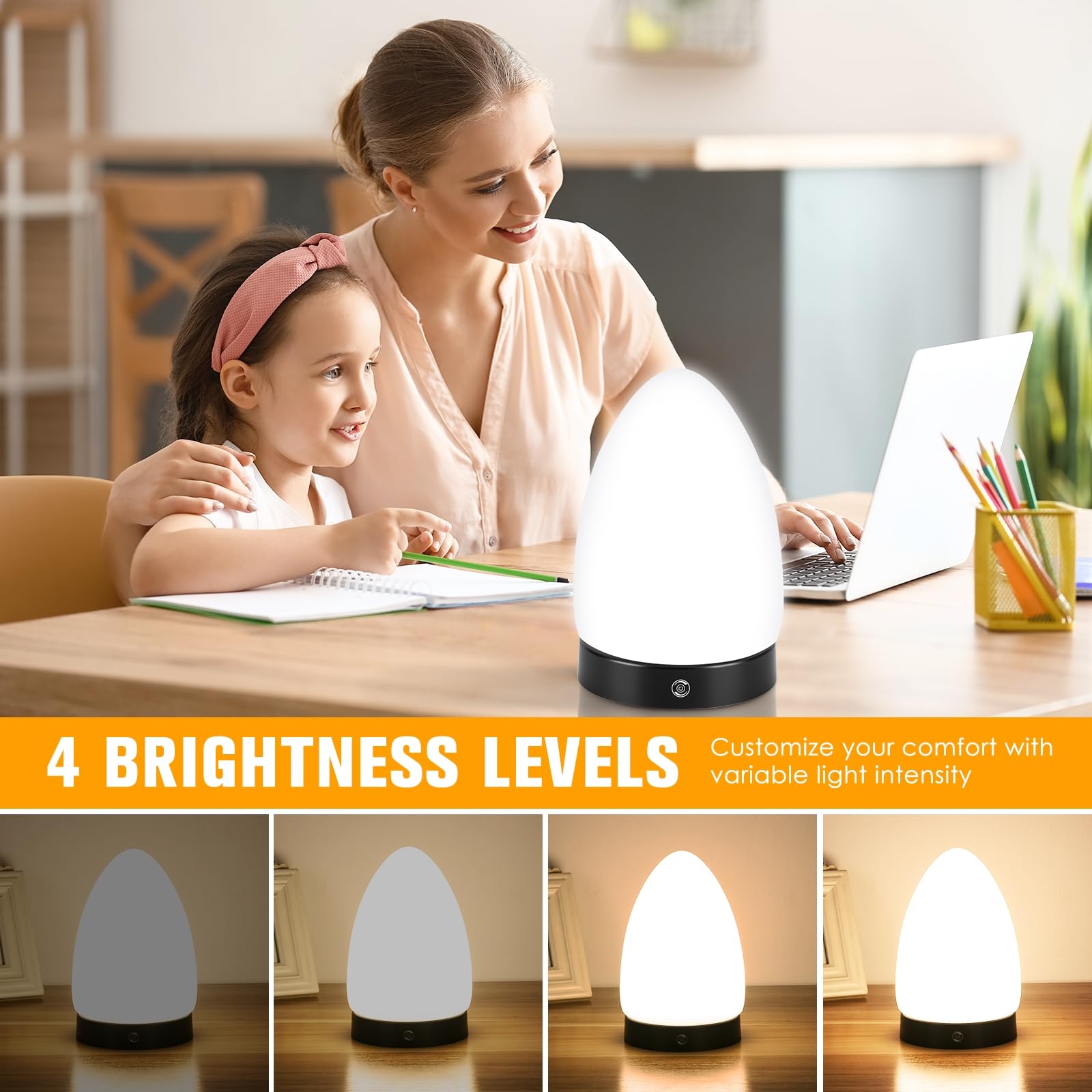 Lampe De Luminothérapie 10 000 Lux - Simulation Lumière Du Jour, 3 Températures De Couleur, Télécommande, Sans UV