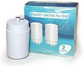 Nispira Water Filter Replacement For Brita Basic Complete Faucet Filtration Systems 36311 36312 FR-200 FF-100 | Removes Chlorine, Lead, Odor, Color | 100 Gallon | Pack of 2