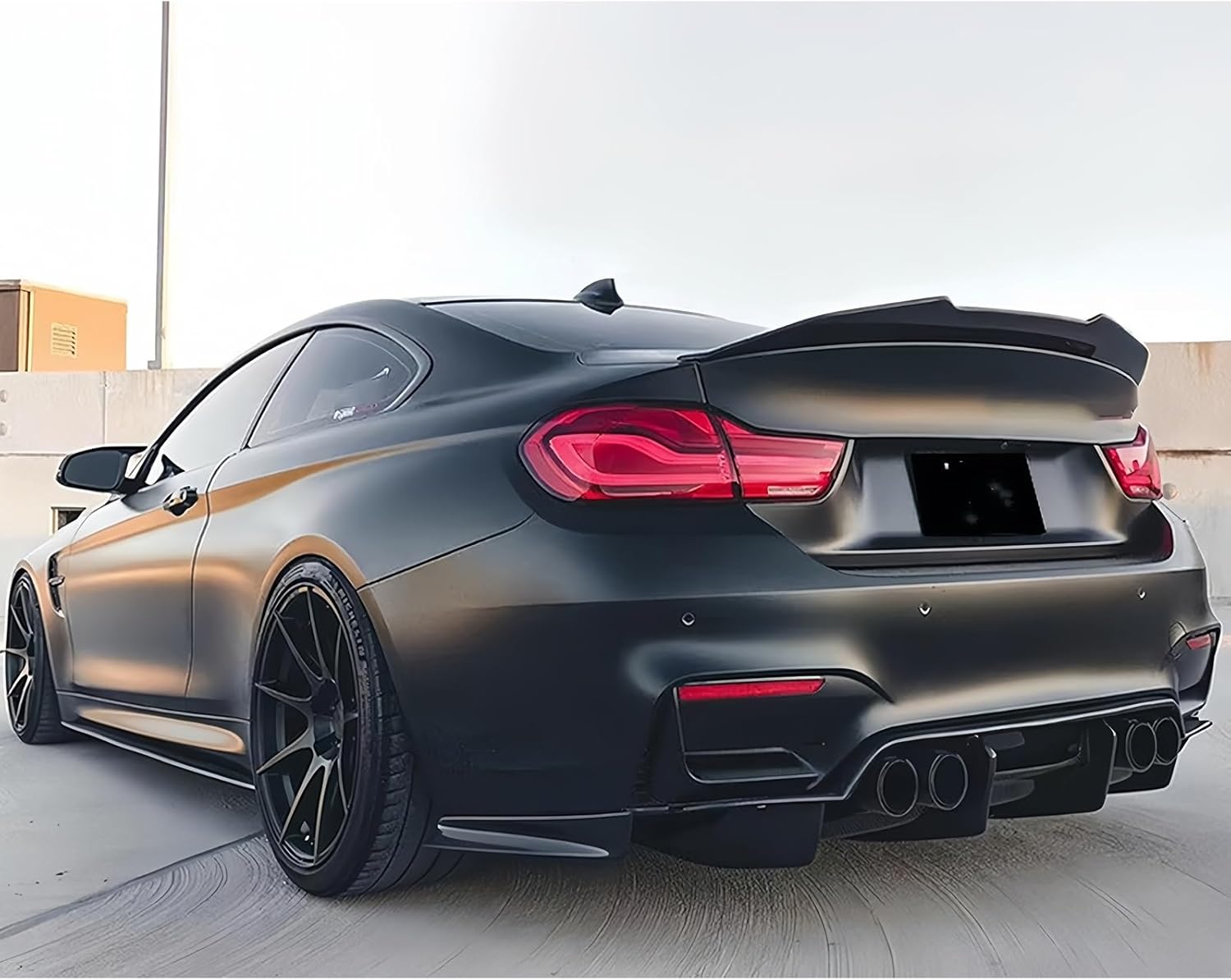 Rear Spoiler Wing Compatible with BMW 3 Series F30 320i 325i 330i 335i 340i 2012-2018 F80 M3 Sedan 2014-2020 Rear Trunk Lip Spoiler Wing Vehicle Body Styling Kit(Glossy Black)