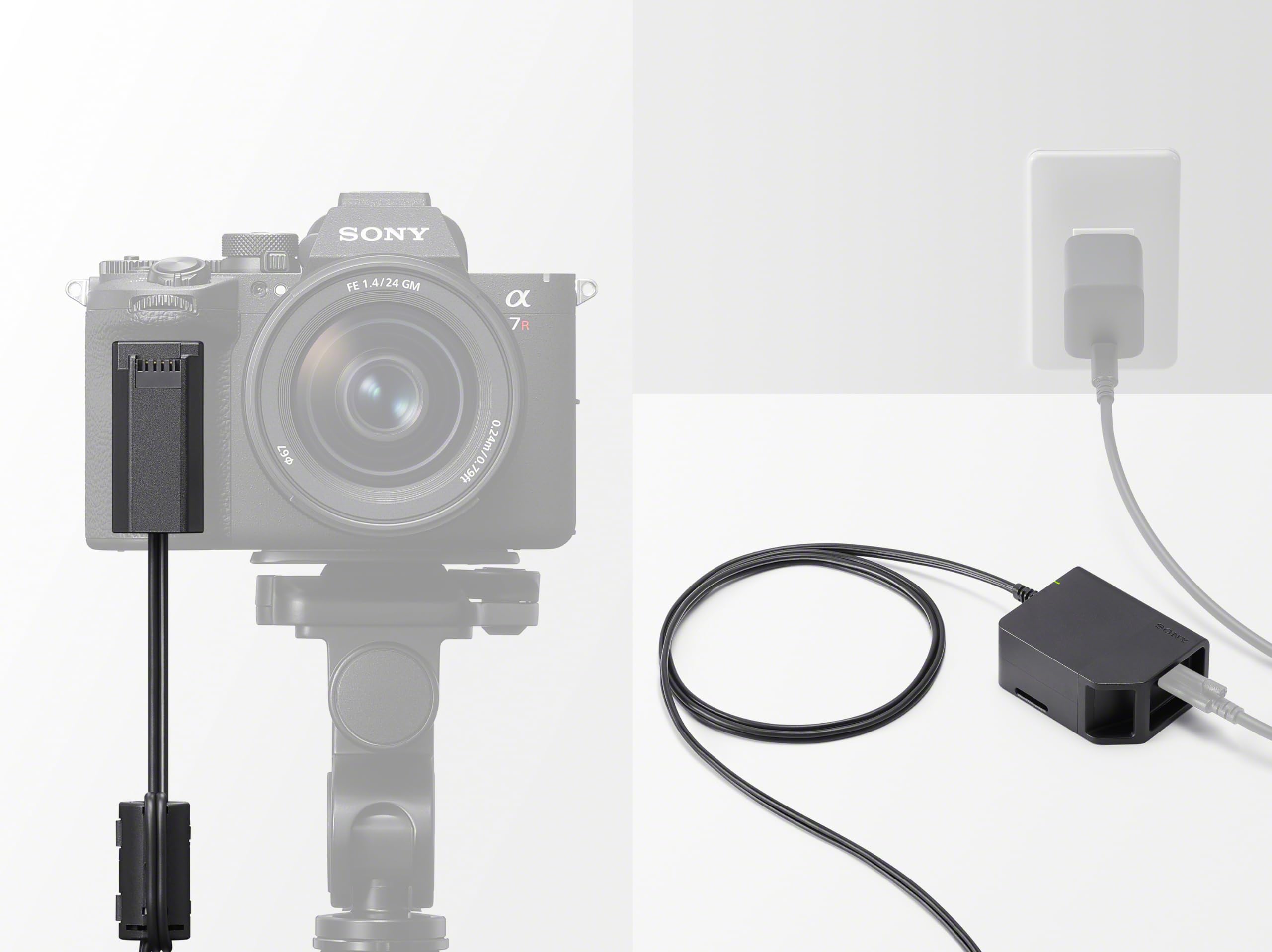 Sony DC-C2 | coupleur de Batterie USB Power Delivery pour appareils Photo avec NP-SA100, idéal pour Usage continu, Streaming et Studio, Compatible Alpha 7R VI