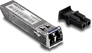 TRENDnet SFP to RJ45 Industrial Single-Mode LC Module, TI-MGBS40, Up to 2 km (1.2 miles), 1000Base-EX Industrial SFP, IEEE 802.3z Gigabit Ethernet, Data Rates of up to 1.25Gbps, Lifetime Protection