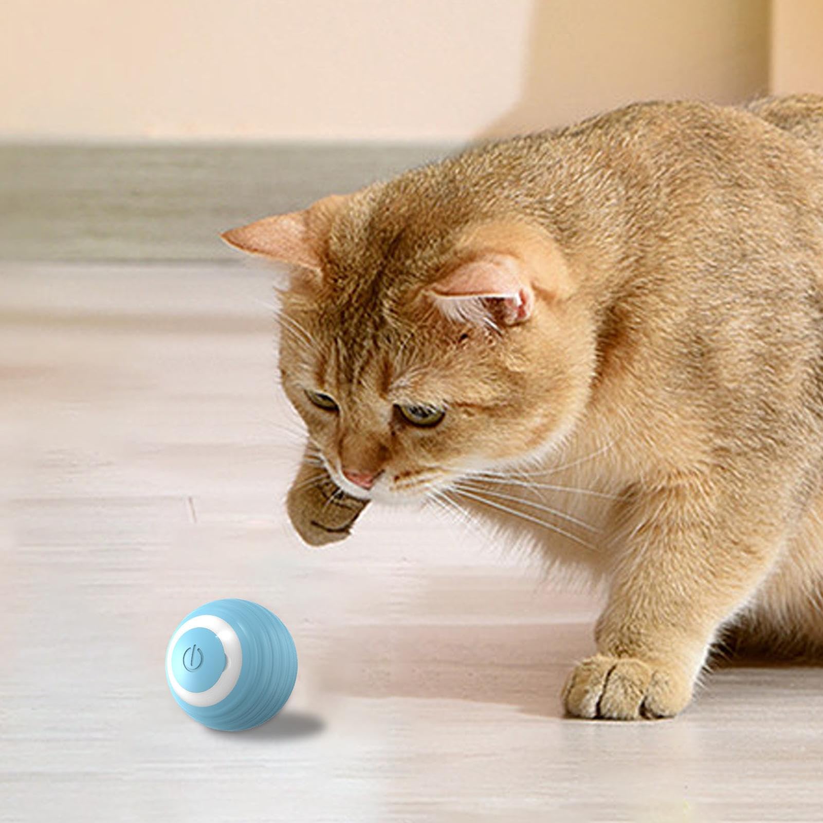 Ruwshuuk Moving Ball Cat Toy | Sju00e4lvroterande Rullande Boll,Sju00e4lvroterande Ru00f6rlig Boll, Kattbollsleksaker USB-uppladdningsbar, Smart Sensing Interaktiva Kattleksaker, Husdjurstillbehu00f6r Ruwshuuk Moving Ball Cat Toy | Sju00e4lvroterande Rullande Boll,Sju00e4lvroterande Ru00f6rlig Boll, Kattbollsleksaker USB-uppladdningsbar, Smart Sensing Interaktiva Kattleksaker, Husdjurstillbehu00f6r