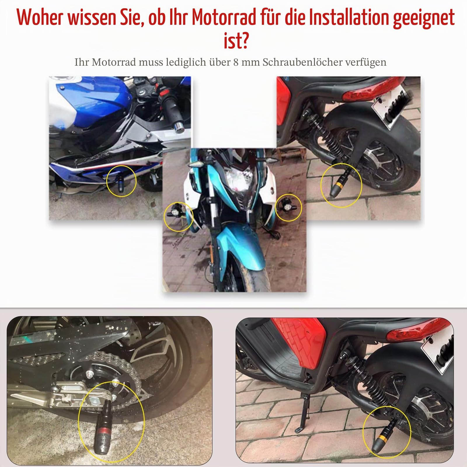 2 Stück Motorrad Auspuffschieber für Yamaha MT 125 ab 2020, Sturzpads Motorrad Auspuff Rahmengleiter, Motorrad Fallende Schutz, Rahmengleiter Anti Crash Kappen,A Black