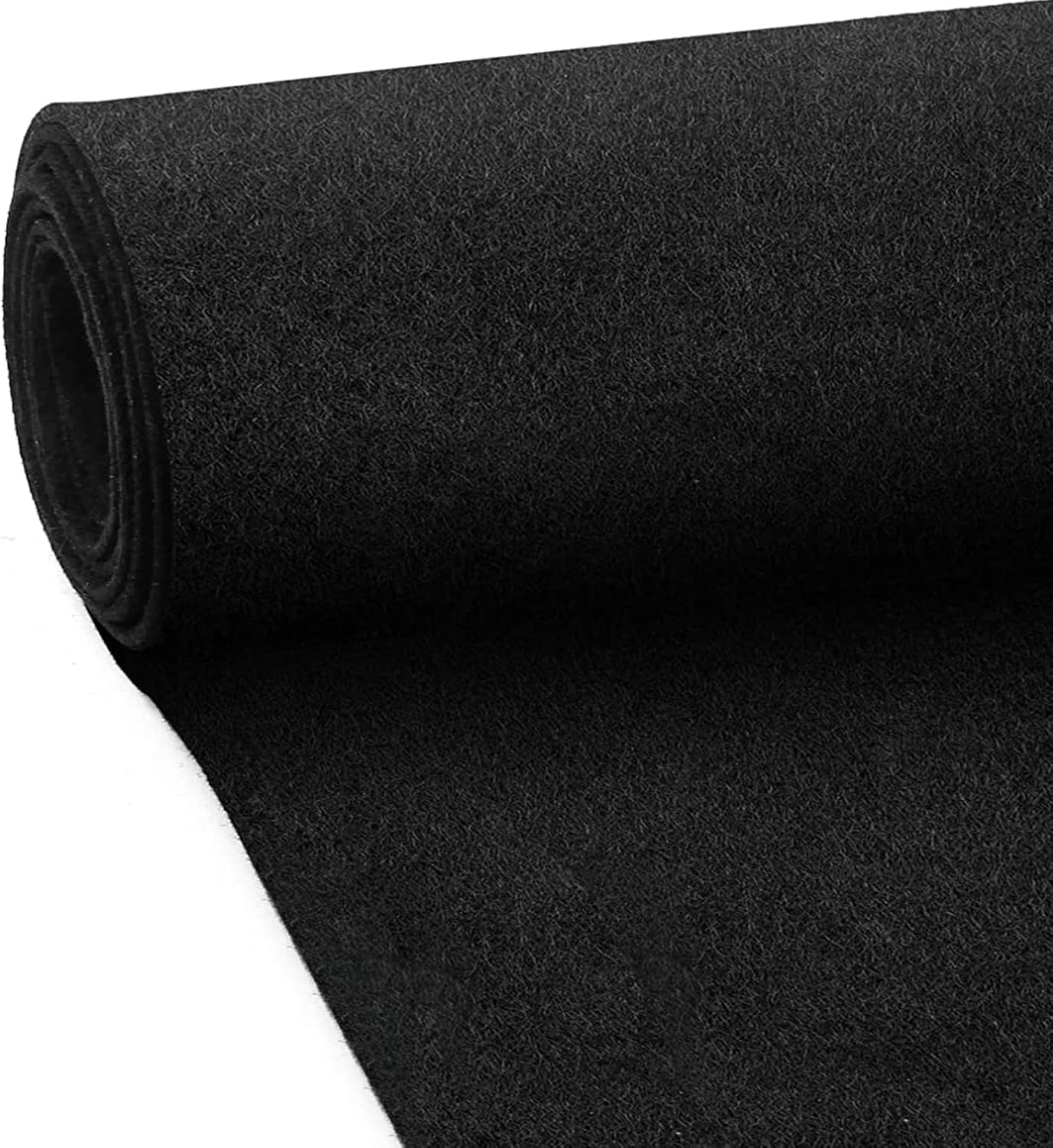 MODIGT 40" x 70" High Grade - Underfelt Carpet for RV, Boat, Truck, Speaker Box, Door Liner, Desk (Black)