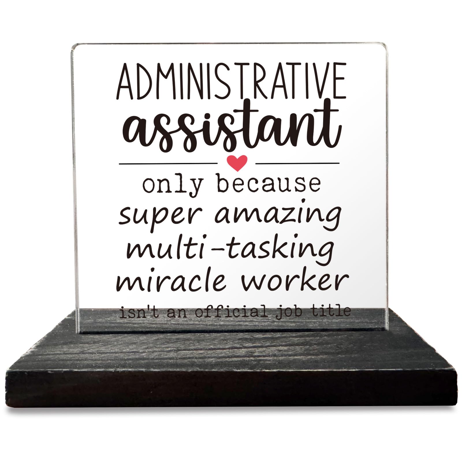 Cadeaux de reconnaissance d'assistant administratif : plaque GXX7
