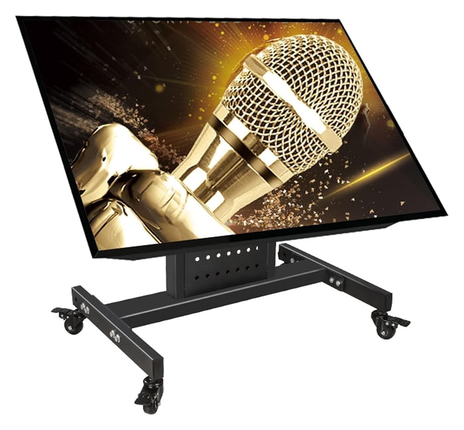 TABOJS Soporte de TV con Ruedas Base de TV de pie Ajustable para televisores de 3270 Pulgadas Soporte de TV móvil con Ruedas Uso doméstico y Comercial