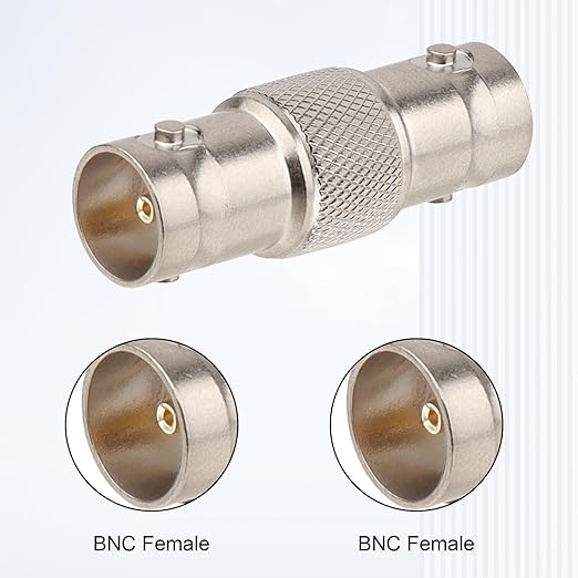 5 Adaptadores BNC Hembra a Hembra 75 Ohm Coaxial MOOKEERF miniatura 2