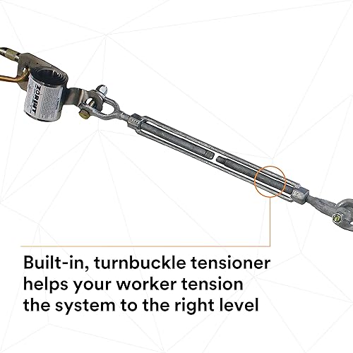 Miniatura 7 de 3M DBI-SALA Secura Span 7400420 Sistema horizontal, cable galvanizado de 20 pies, para vigas en I, se adapta a bridas de haz en I de 6 en 12