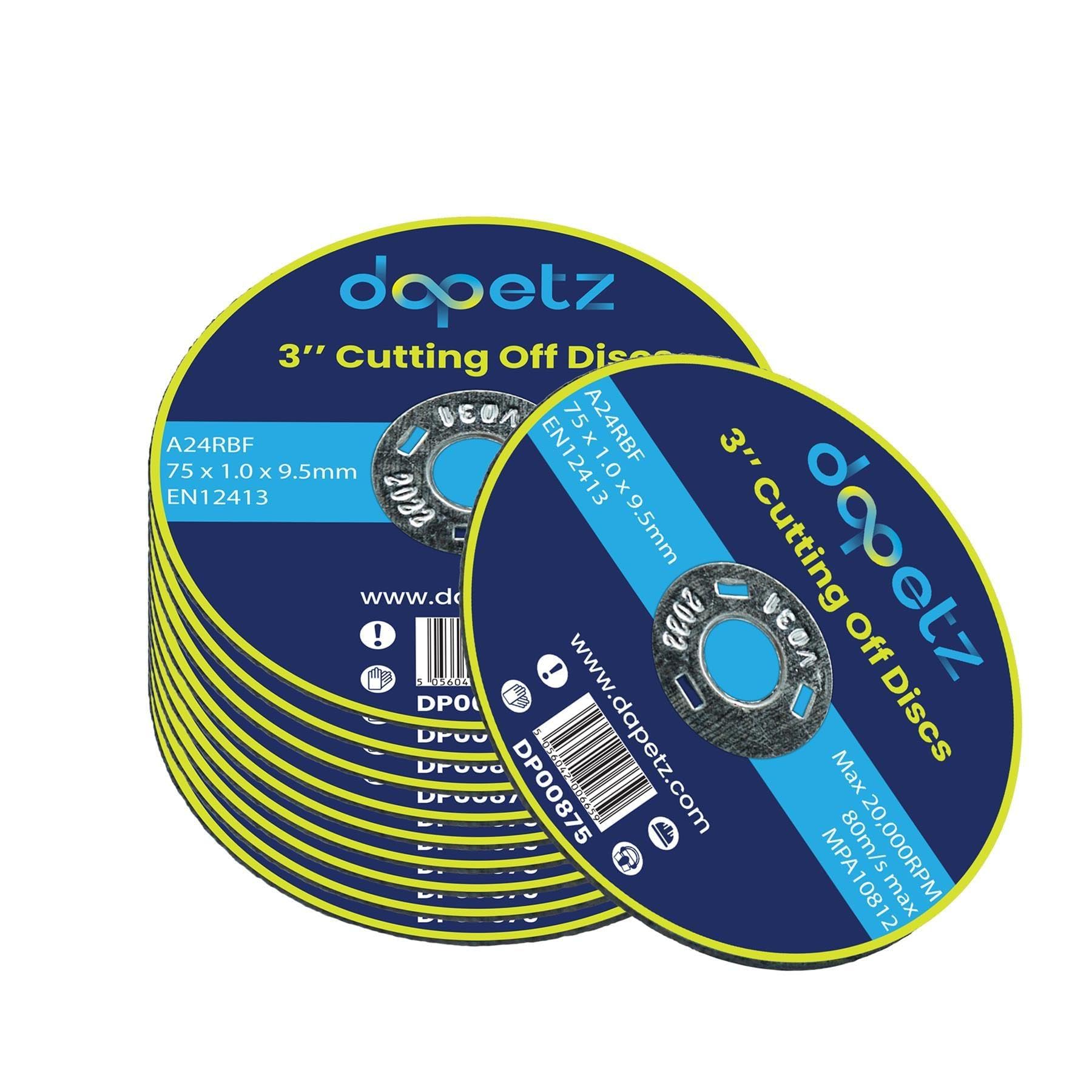 Dapetz ® 25 Pieces of Cut-Off Discs, The Ultra-Thin Metal Cutting Discs are of 75mm which is Ideal for use on Ferrous Metals and Iron, Copper and Angle Grinding