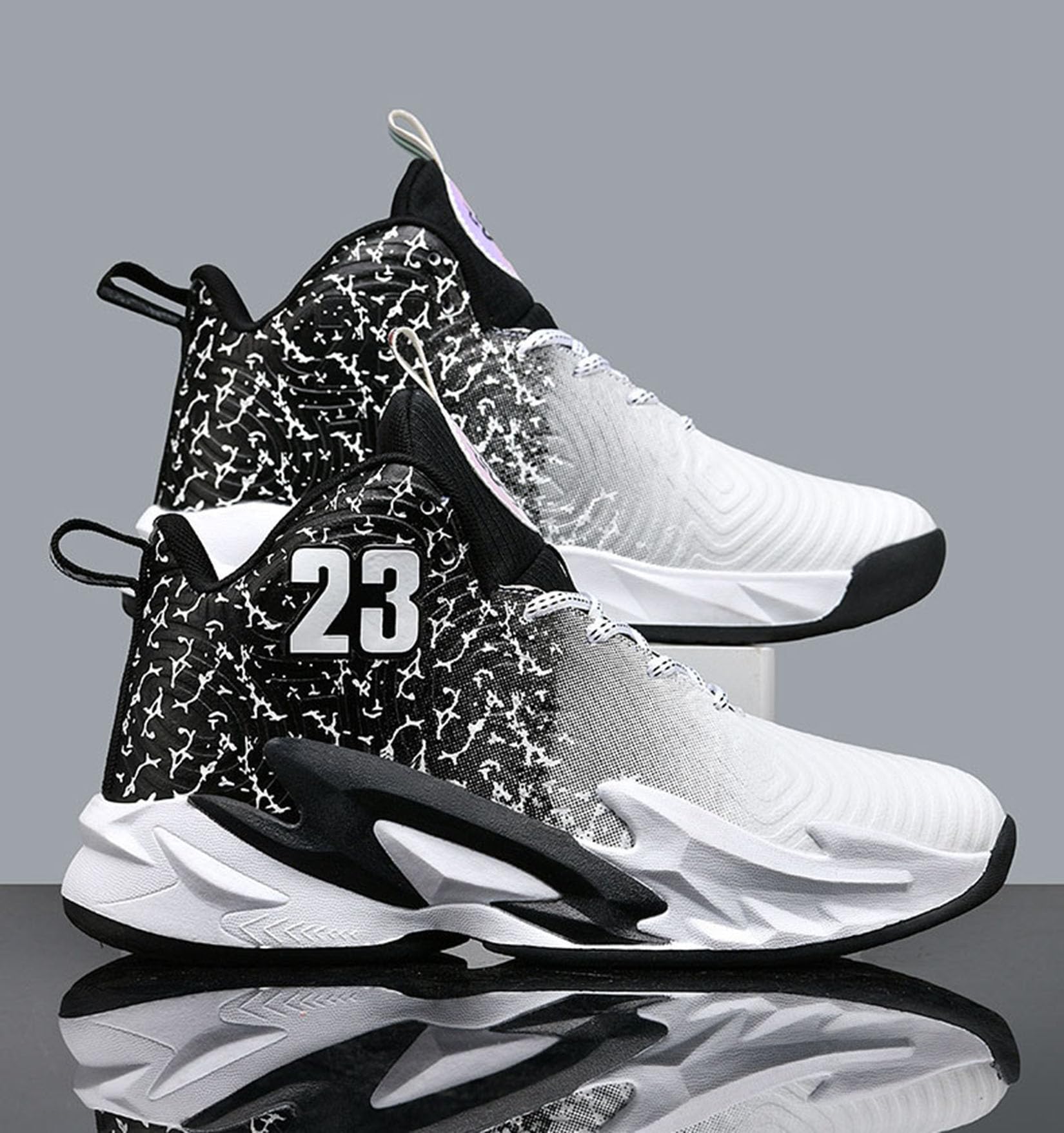 Męskie Codzienne Buty Do Koszykówki I Damskie Lekkie I Oddychające Buty Sportowe(44 EU, Z1)