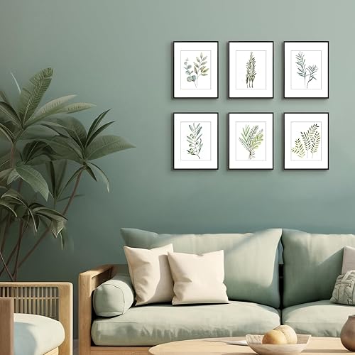 Vista 54 de Golden State Art - Marco de fotos de aluminio satinado clásico de 8 x 10 con alfombrilla de color marfil para fotos de 5 x 7 y cristal real, Dorado