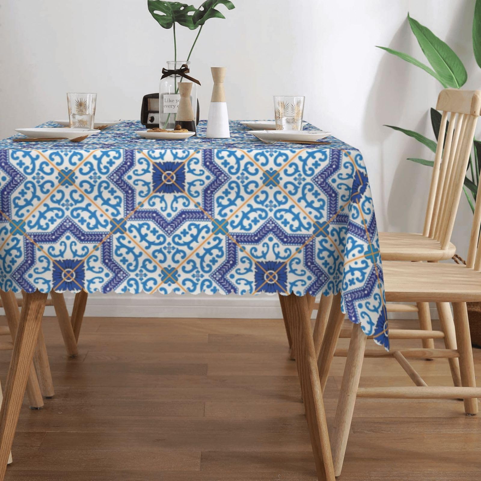 Amazon｜モロッコ風ポルトガル風 テーブルクロス テーブルカバー