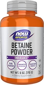 Now Sports Nutrition, Betaine Powder, Endurance*, Pure Powder, Enhances Performance*, Maintains Muscle*, 6 oz (170 g)