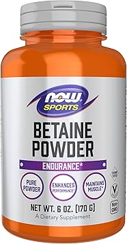 Now Sports Nutrition, Betaine Powder, Endurance*, Pure Powder, Enhances Performance*, Maintains Muscle*, 6 oz 170 g