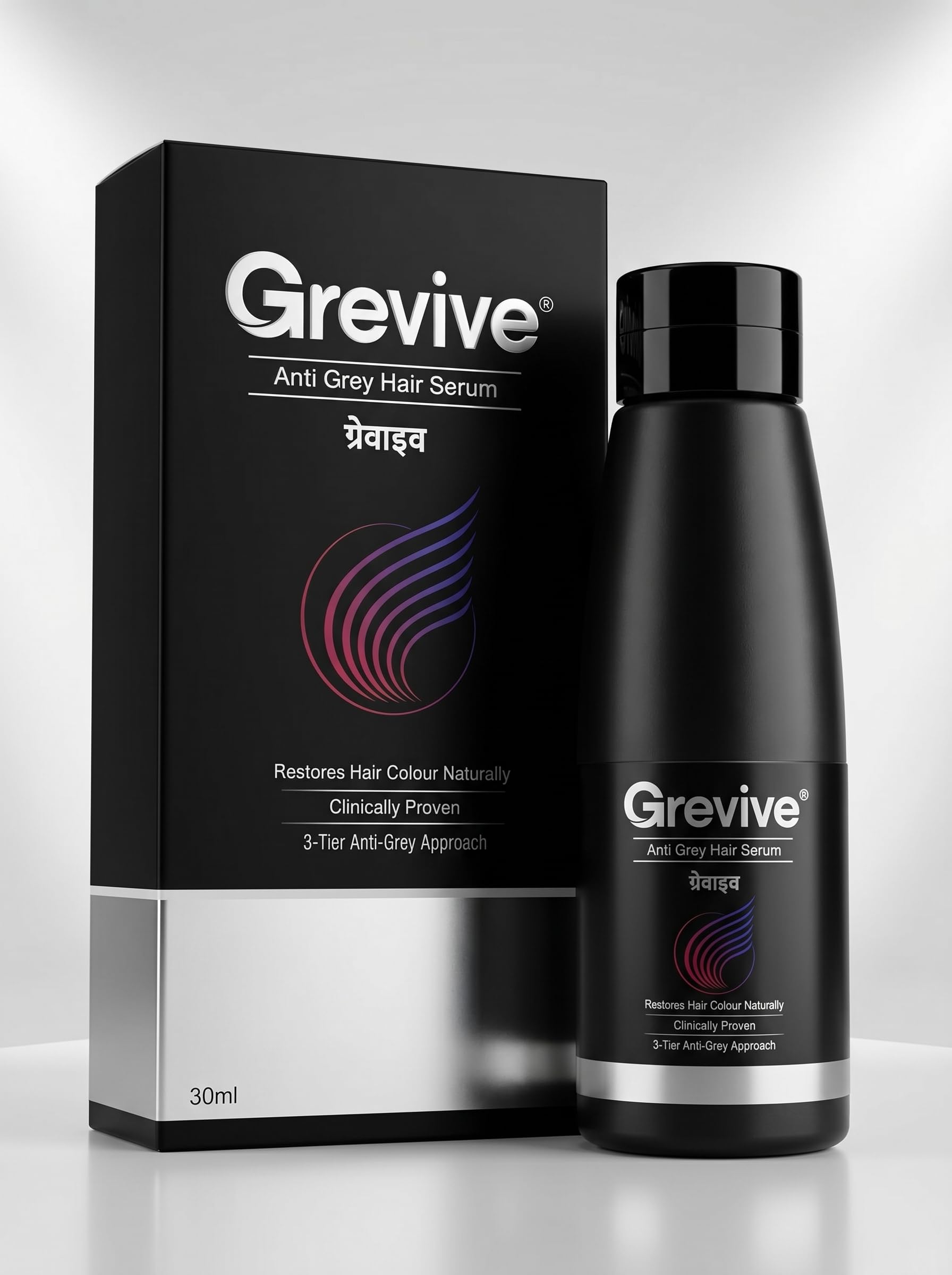Greyvive-Anti Grey Hair Serum Restores Hair Colour Naturally 3-Tier Approach Nourishes Scalp Follicles Suitable for All Hair Types (30ml)-image-15