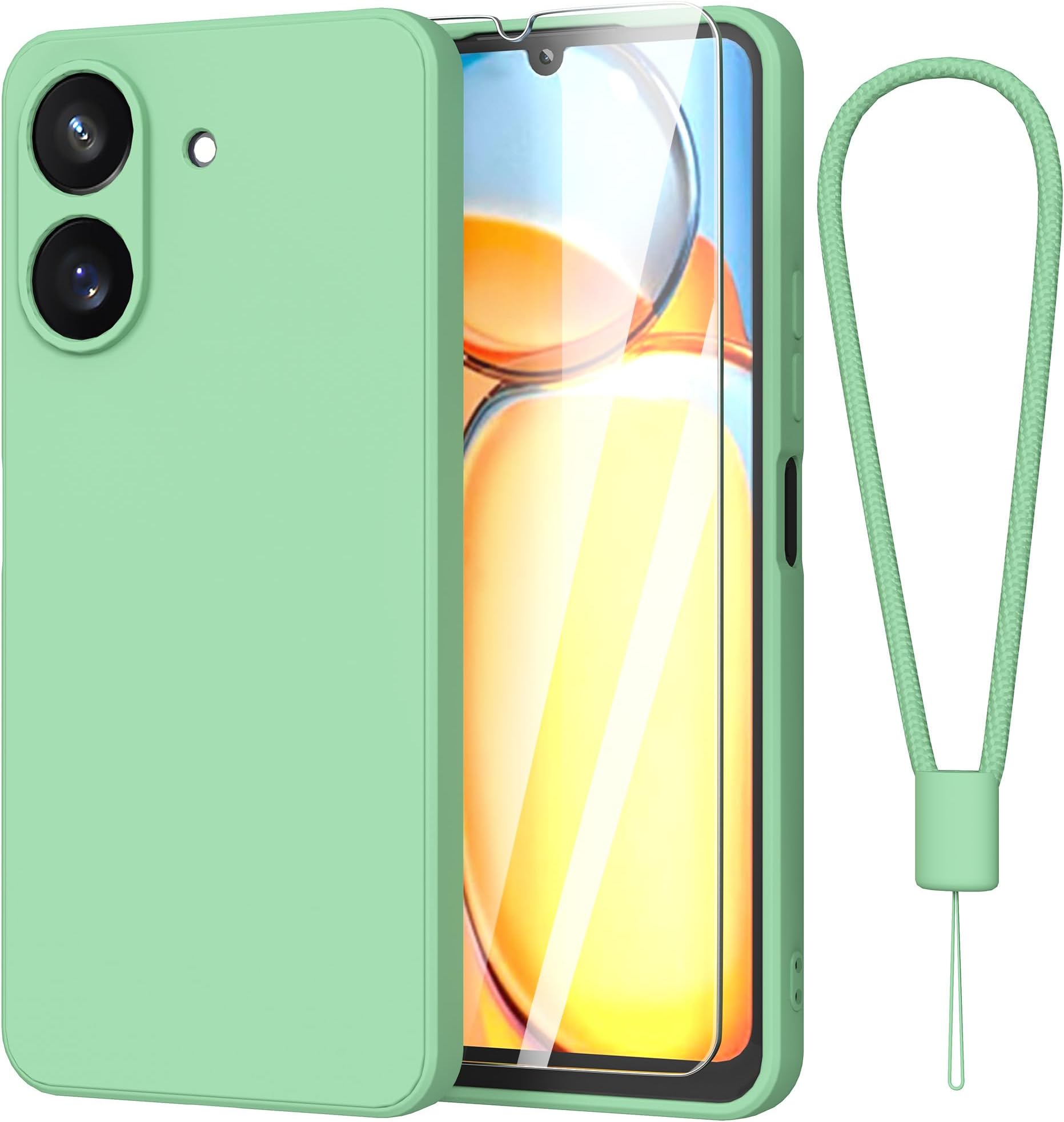 Schutzhülle Für Xiaomi Redmi 13C 4G – Mit Schutzfolie, Dünnes TPU-Case In Lila (6,74 Zoll)