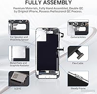 Vista 2 de Reemplazo de pantalla para iPhone 12 Pro Max (Modelo A2342 A2410 A2411 A2412) 6.7 "Conjunto completo de montaje con sensor de altavoz de oído 3D