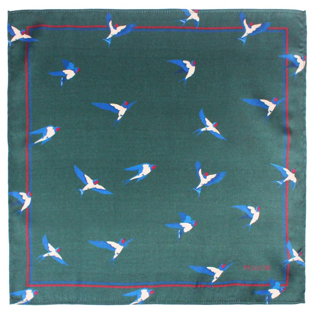 peluche Sky Plume Green Pocket Square For Men-picture-23