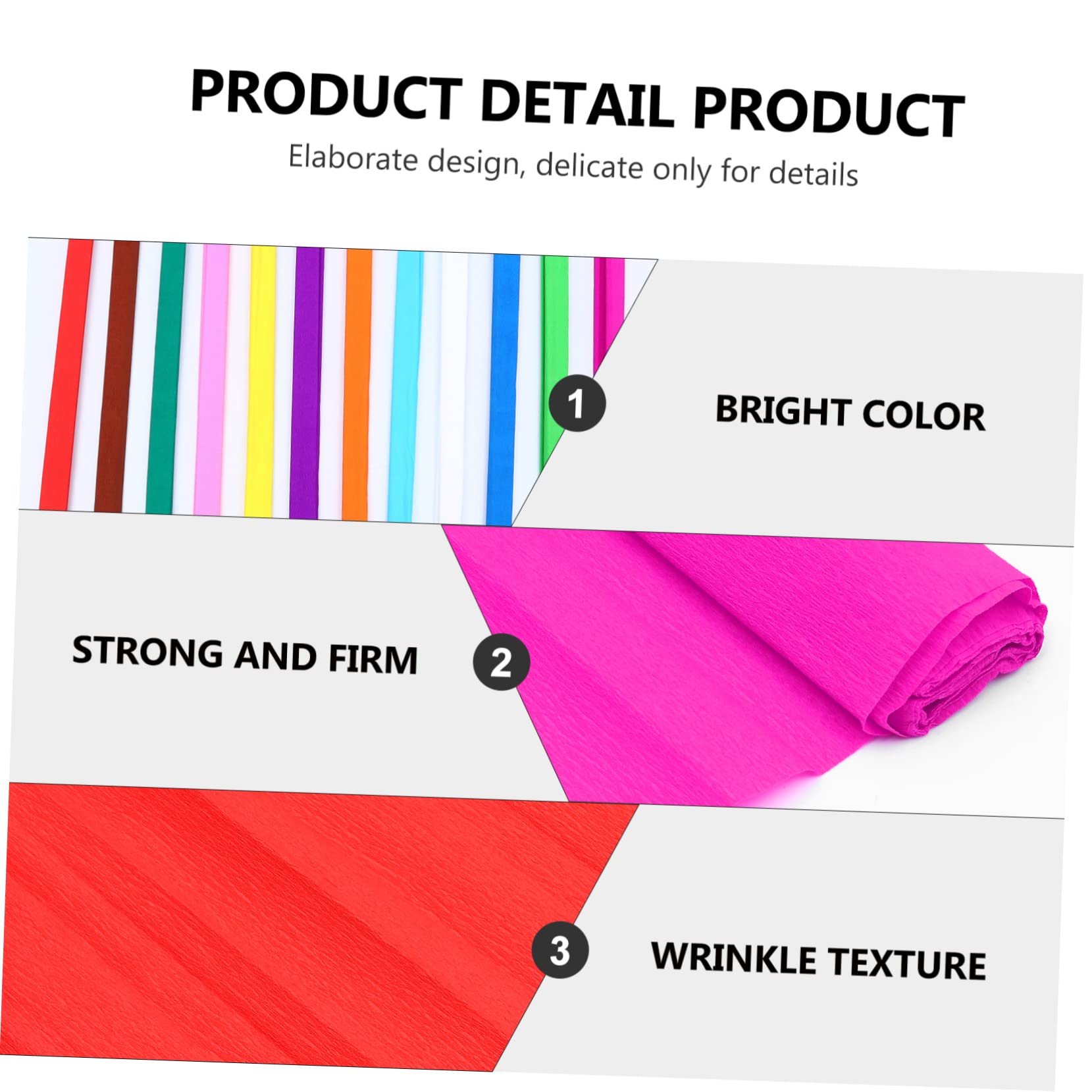 Ipetboom 12Rolls Crepe Flower Packaging Papers for Present Wrapping Durable and Smooth Surface for Parties and Floral Arrangements