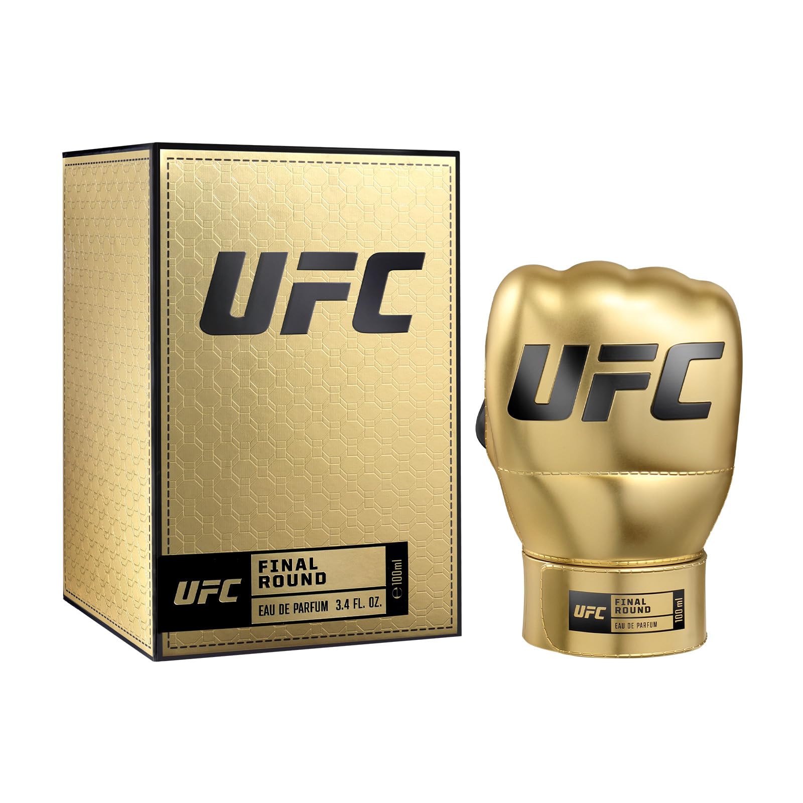 UFC Final Round Profumo Uomo 100ml | Eau de Parfum, Fragranza Ambrata e Cuoio, Profumi Uomo