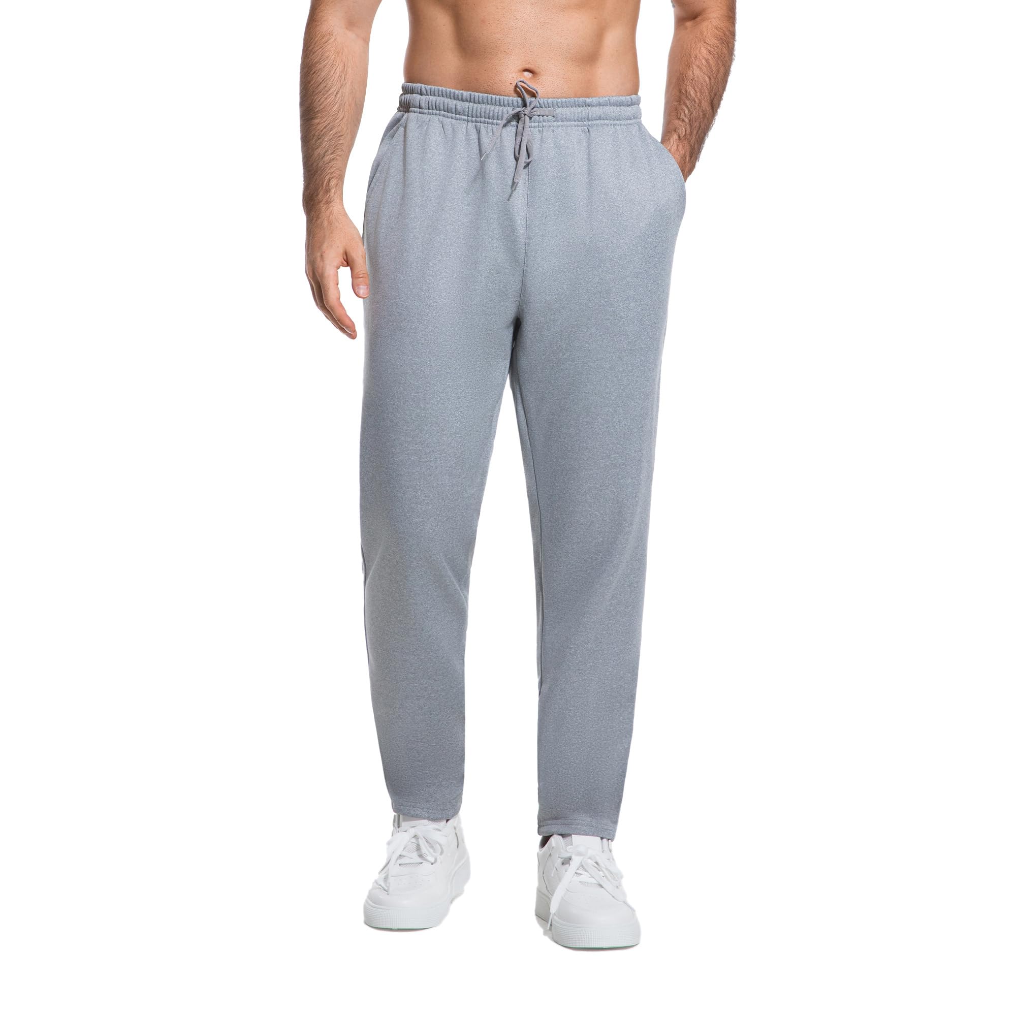 - Mens Active Fleece Athletic,Hiking Jogger Drawstring Workout Sweat Pants