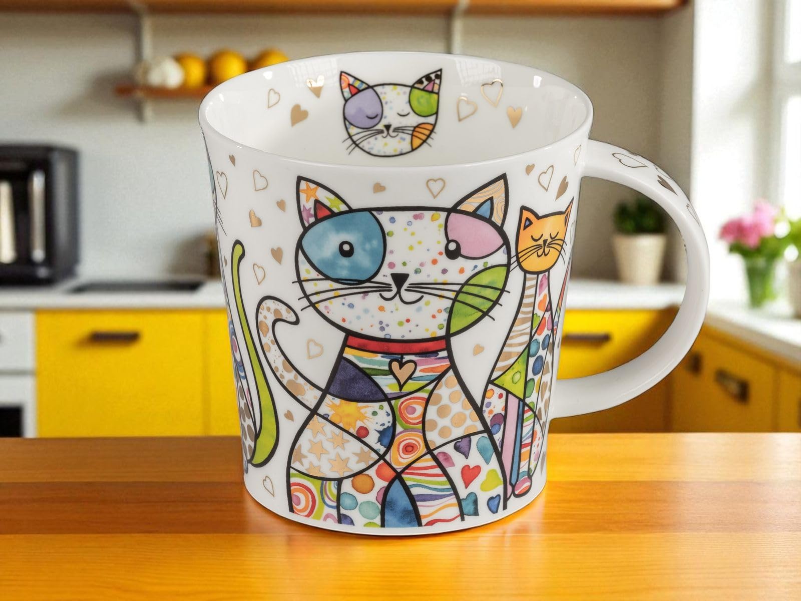 Dunoon XXL Becher Benmore Blingers Dog 750 ml Bone China Jumbo Tee - Kaffeetasse Hund 0,75l Hochwertige Porzellantasse Elegantes modernes Design Spülmaschinenfest und Mikrowellenfest Geschenk