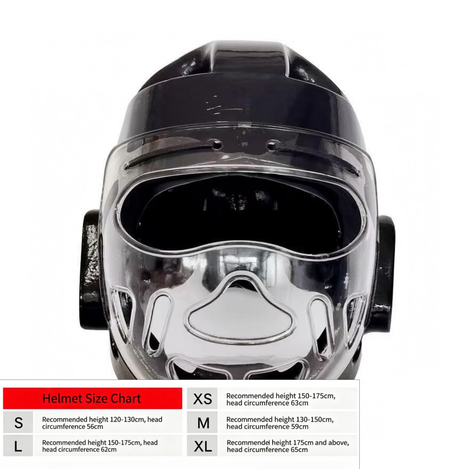 Facial Sparring Table | Ligero, Casco Entrenamiento, Resisn, Máscara Facial, Negro, L