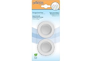 Dr. Brown's Natural Flow Storage/Travel Caps for Wide-Neck Bottles, 2 Pack