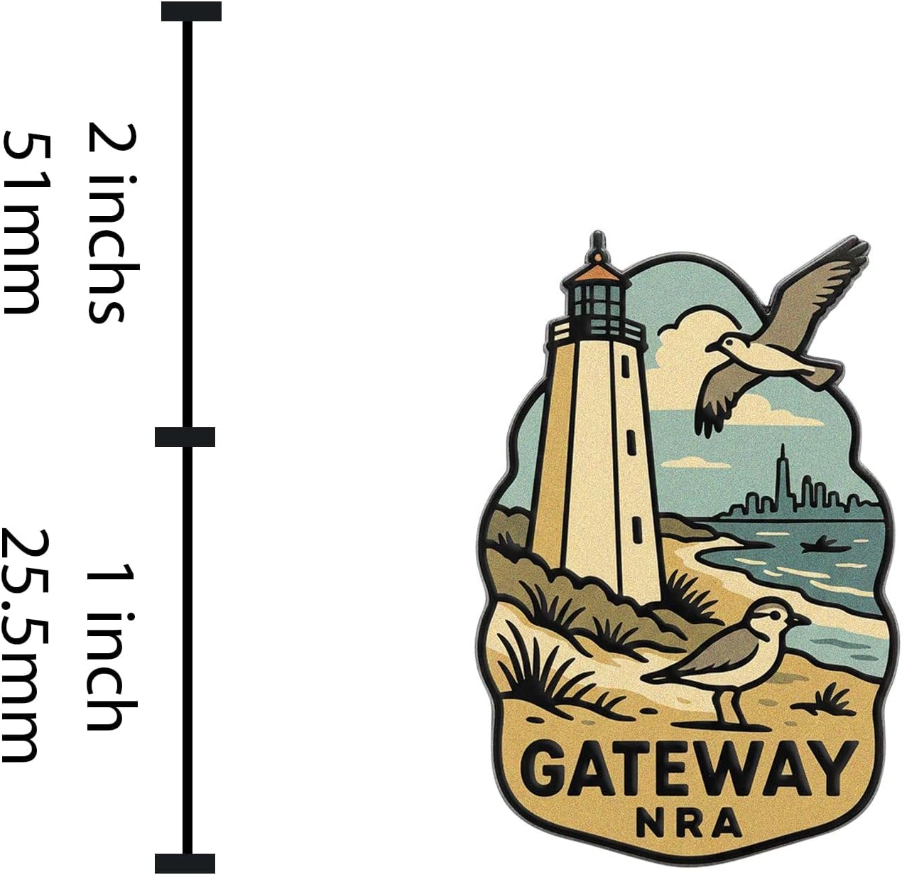 Real Sic Gateway National Recreation Area Enamel Pin - Collectible Travel Lapel Pin for Jackets, Backpacks, Hats & Bags - Souvenir Gift for Outdoor and Adventure Lovers image 3
