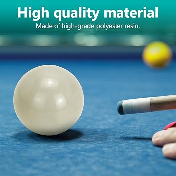 Billiard Balls Set 2-1/4 Regulation Size Pool Table Balls for Replacement (16 Resin Balls)