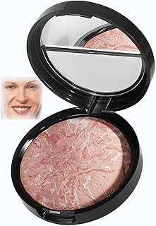 AKARY Baked Powder Foundation, Oil Control Correcting Powder Foundation, Buildable Light to Medium Coverage - Demi-Matte Natural Flawless Finish Smooth Lightweight, 02 Fair
