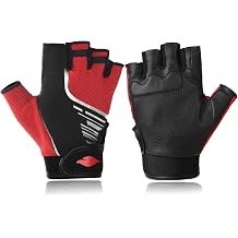 Adult Half Finger Right Hand Pickleball Glove, Breathable PU Palm Padded EVA Shock Absorbing Glove, Universal for Men & Women